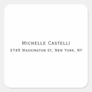 Adesivo Quadrado Simples clássico exclusivo profissional