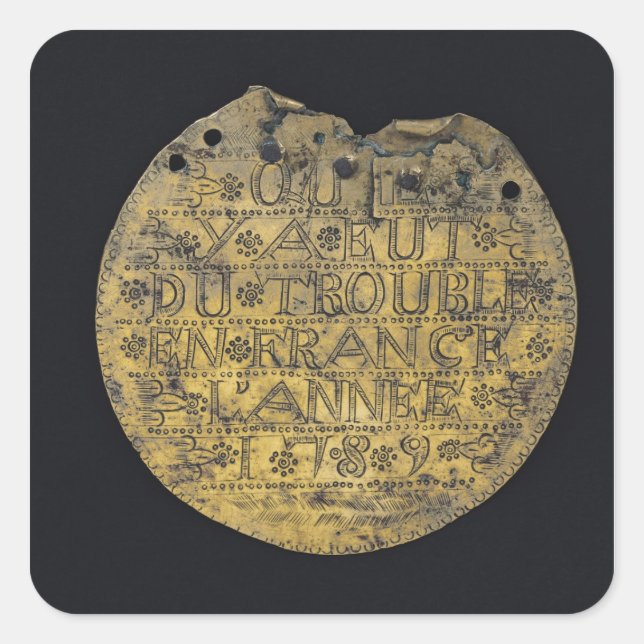 Adesivo Quadrado Simples com a frase (Frente)