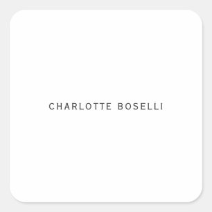 Adesivo Quadrado Simples profissional clássico elegante minimalista