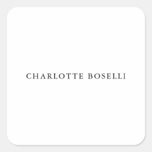 Adesivo Quadrado Simples profissional clássico elegante minimalista