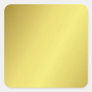 Adesivo Quadrado Simplesmente Divertido, Brilhante e Amarelo Elegan