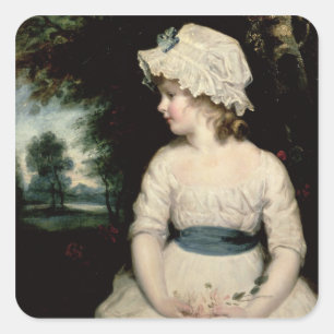 Adesivo Quadrado Simplicidade - um retrato da senhorita Theophilia