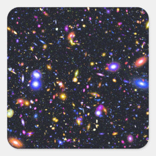 Adesivo Quadrado Simulação do Telescópio Espacial James Webb - Arte