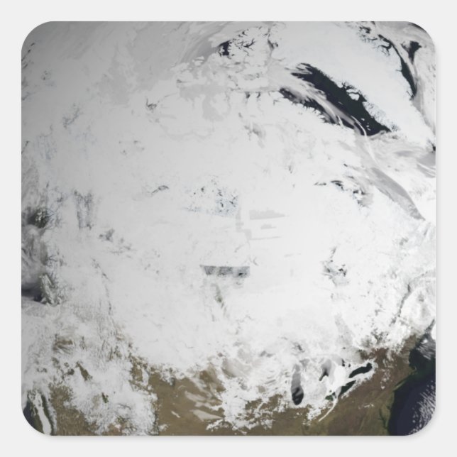 Adesivo Quadrado Simulação em nuvem de um dia solteiro 2 (Frente)