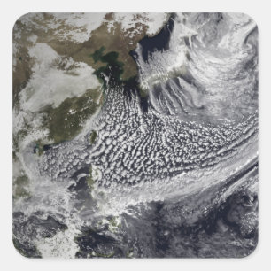 Adesivo Quadrado Simulação em nuvem de um dia solteiro 4