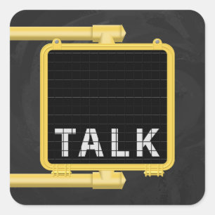 Adesivo Quadrado Sinal Crosswalk de Nova Iorque