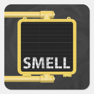 Adesivo Quadrado Sinal Crosswalk de Nova Iorque