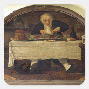 Adesivo Quadrado Sinal da loja do Au Gourmand', para Corcellet