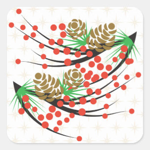 Adesivo Quadrado Sinal de Feriado