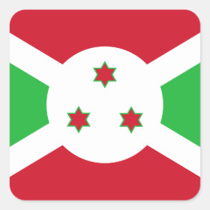Adesivo Quadrado Sinalizador Burundi
