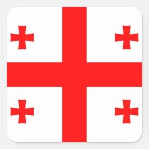 Adesivo Quadrado Sinalizador da Geórgia