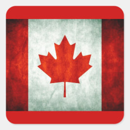 Adesivo Quadrado Sinalizador do Canadá em apuros