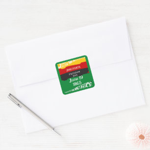 Adesivo Quadrado Sinalizador do Rico de Celebração da Cidade do Dia