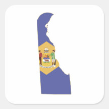 Sinalizador e Mapa do Estado Delaware