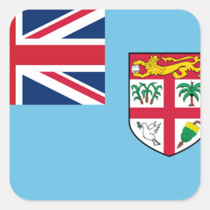Adesivo Quadrado Sinalizador Fiji