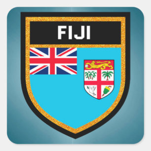 Adesivo Quadrado Sinalizador Fiji