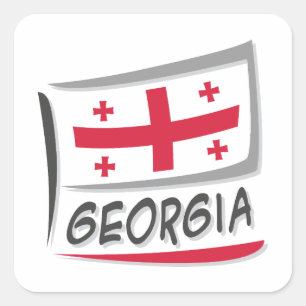 Adesivo Quadrado Sinalizador Georgia Pride X
