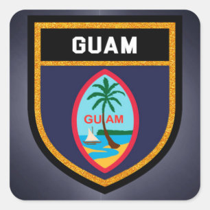 Adesivo Quadrado Sinalizador Guam