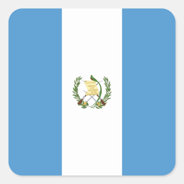Adesivo Quadrado Sinalizador Guatemala (Guatemala) (Frente)