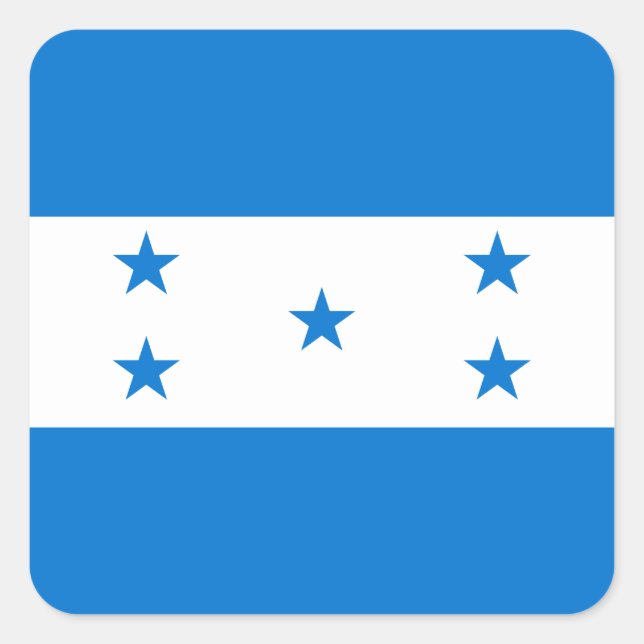 Adesivo Quadrado Sinalizador Honduras (Frente)