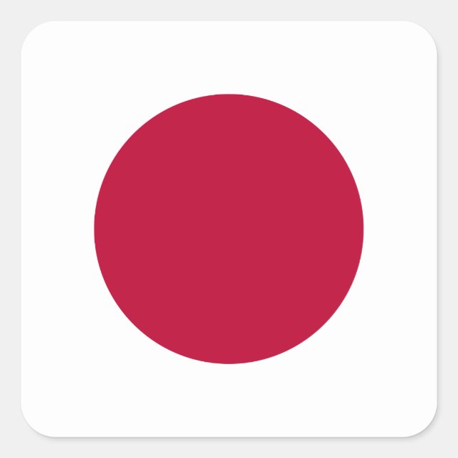 Adesivo Quadrado Sinalizador Japão (Japonês) (Frente)
