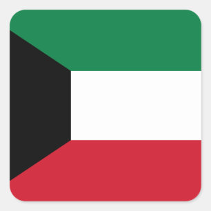 Adesivo Quadrado Sinalizador Kuwait