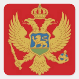 Adesivo Quadrado Sinalizador Montenegro