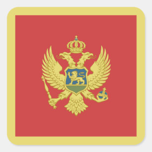 Adesivo Quadrado Sinalizador Montenegro