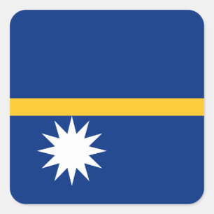 Adesivo Quadrado Sinalizador Nauru
