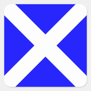 Adesivo Quadrado Sinalizador náutico - Letra M (Mike)