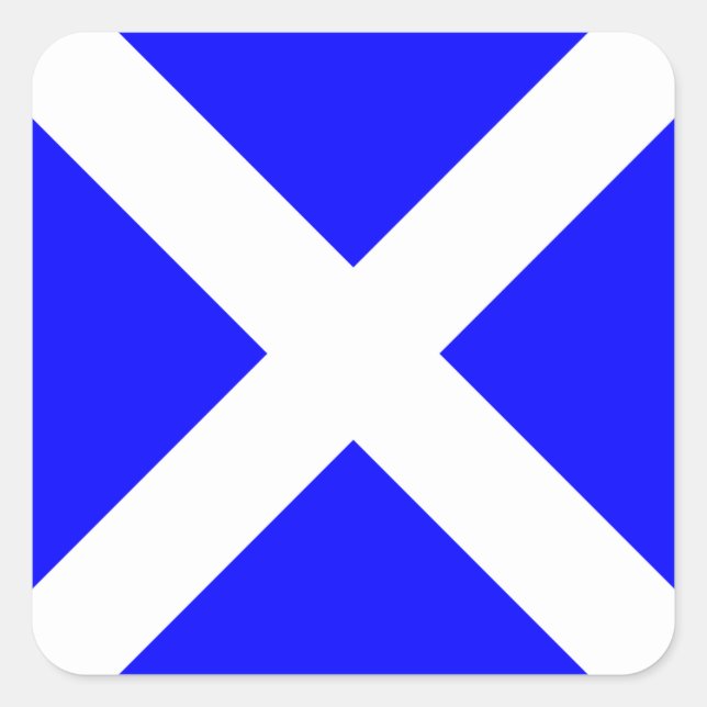 Adesivo Quadrado Sinalizador náutico - Letra M (Mike) (Frente)