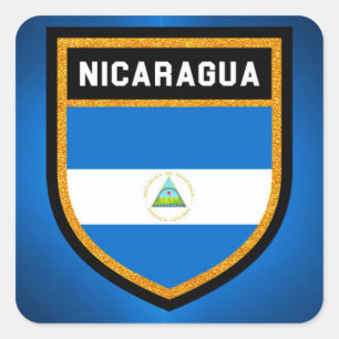 Adesivo Quadrado Sinalizador Nicarágua
