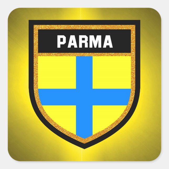 Adesivo Quadrado Sinalizador Parma (Frente)