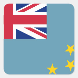 Adesivo Quadrado Sinalizador Tuvalu (Tuvalian)