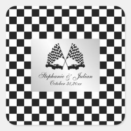 Adesivo Quadrado Sinalizador Verificador de Carros Race