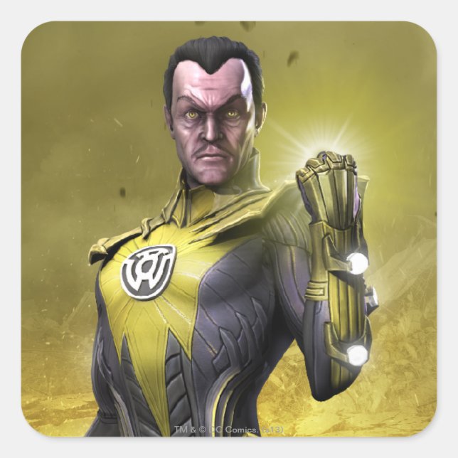 Adesivo Quadrado Sinestro (Frente)