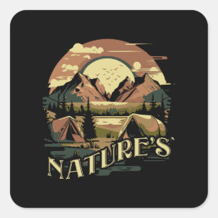 Adesivo Quadrado Sinfonia silenciosa da natureza