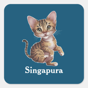 Adesivo Quadrado Singapura