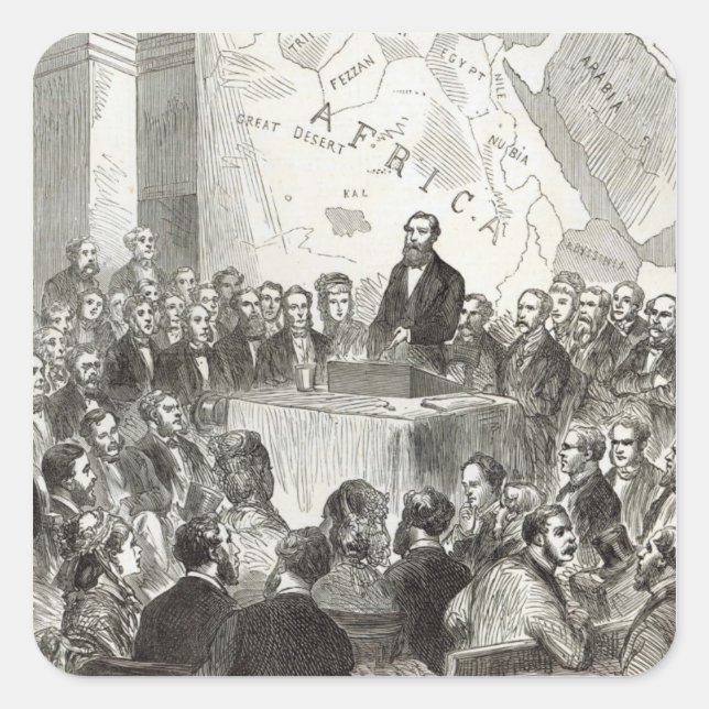 Adesivo Quadrado Sir Samuel Baker (Frente)