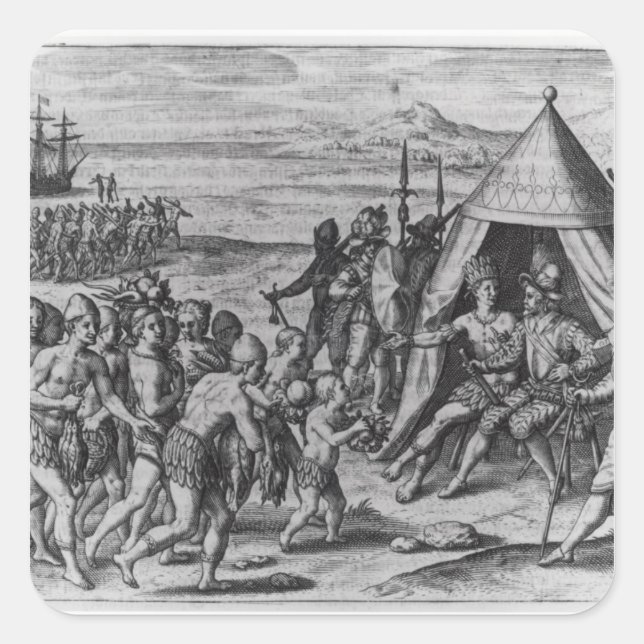 Adesivo Quadrado Sir Walter Raleigh (Frente)