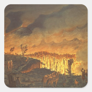 Adesivo Quadrado Sir William Hamilton mostrando Fernando IV