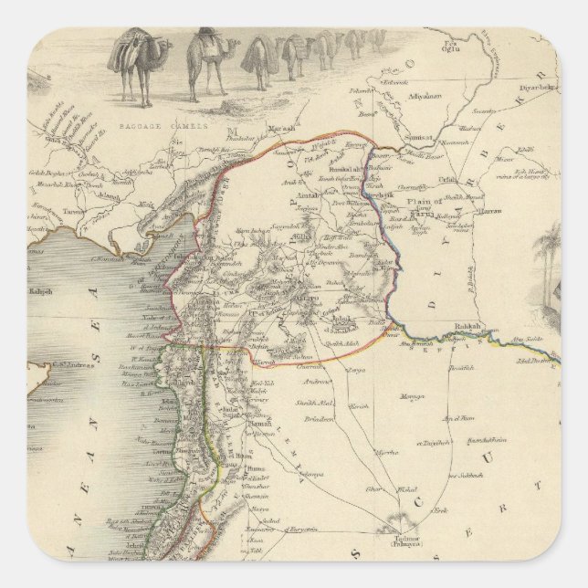 Adesivo Quadrado Síria (Frente)