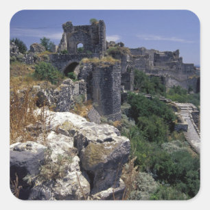 Adesivo Quadrado Síria, Castelo Marqab, castelo dos Cruzados locali