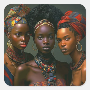 Adesivo Quadrado 'Sistas' Generalizadores De Arte