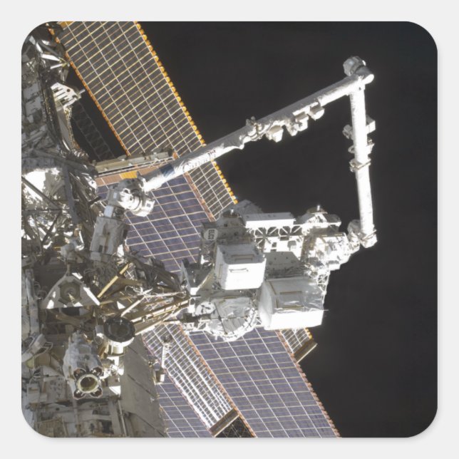 Adesivo Quadrado Sistema de Acondicionamento da Carga Útil dos Mari (Frente)