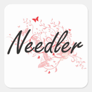 Adesivo Quadrado Sistema de trabalho artístico de Needler com