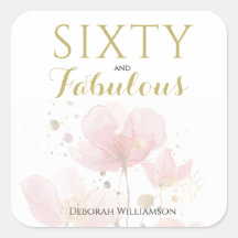 Sixty and Fabulous Black Pink 60th Birthday