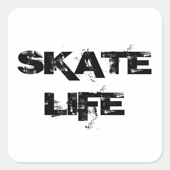 ADESIVO QUADRADO SKATE LIFE STICKER (Frente)