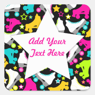 Adesivo Quadrado Skates retrorreflectores