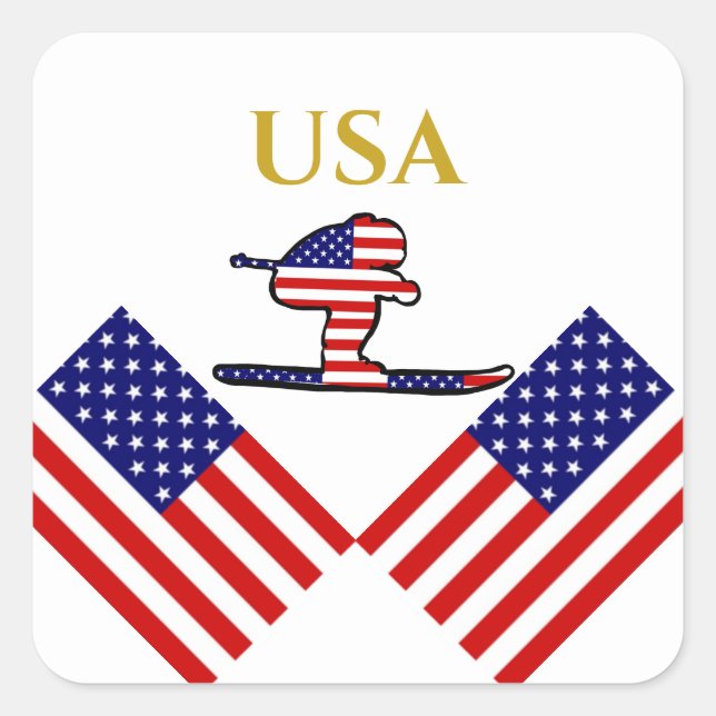 ADESIVO QUADRADO SKIER (Frente)